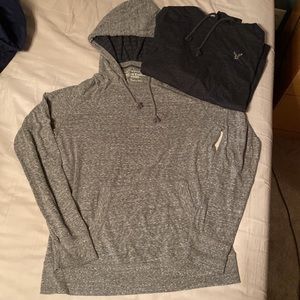 American Eagle Lightweight Hoodie Shirt, 2 Pair, Mens Size Small